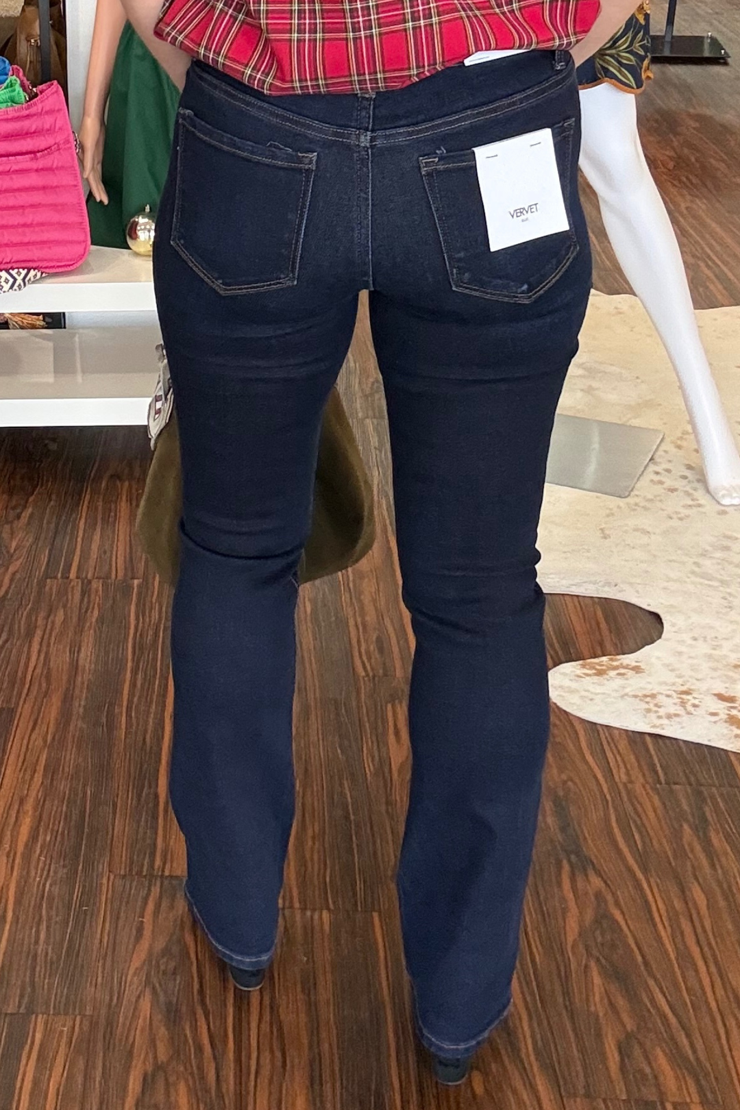 Vervet Mid Rise Boot Cut Jeans