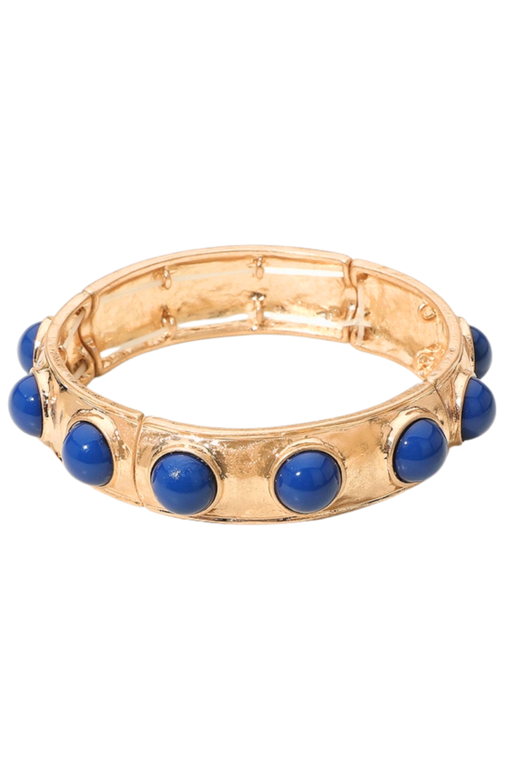 Beaded Pearl Embellished Stretch Bracelet