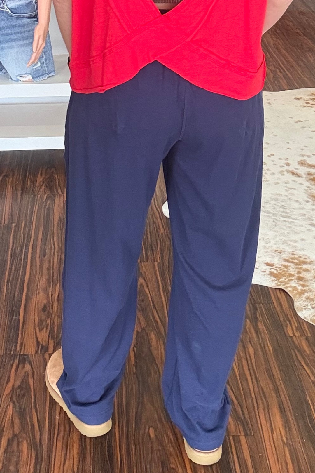 Slub Cotton Barrel Pants