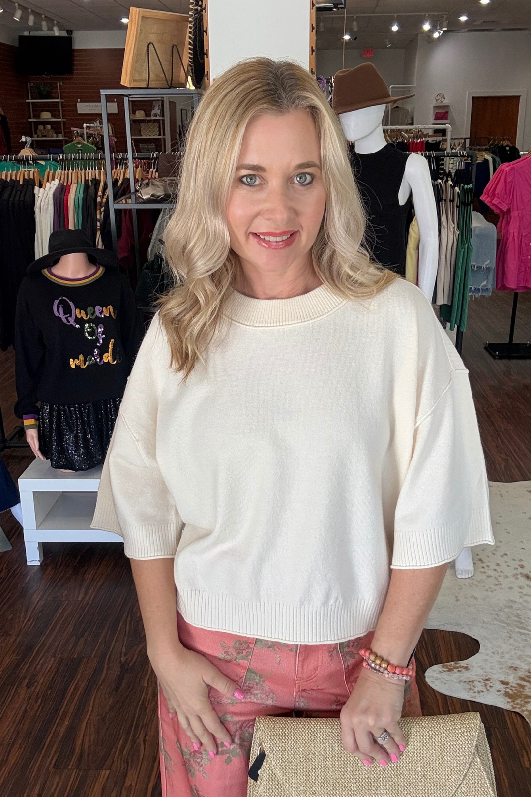 Knit 3/4 Sleeve Top