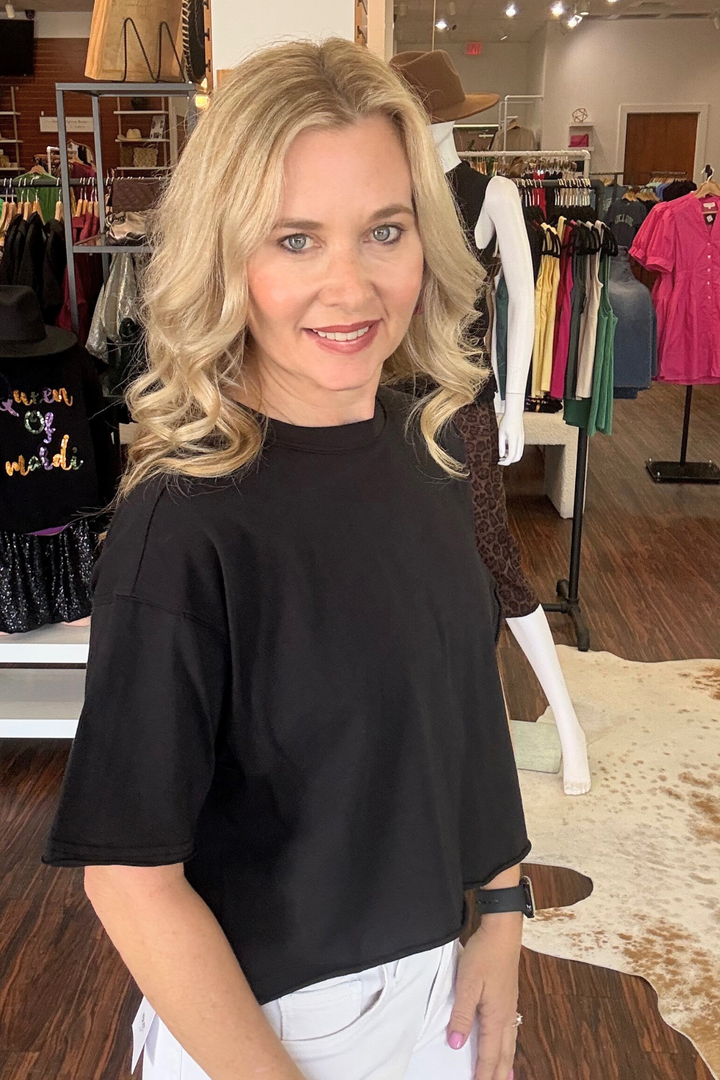 Local Girl Boxy Cropped SS Tee