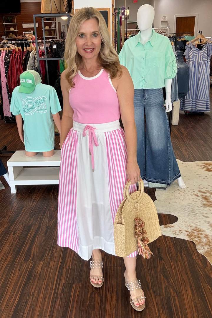 Color Block Midi Dress