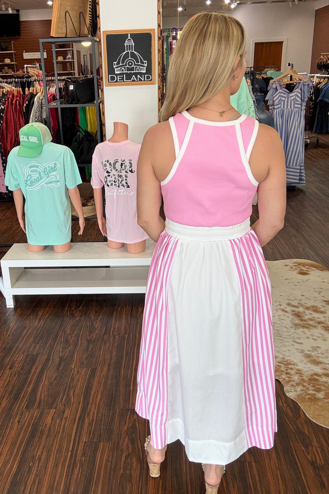 Color Block Midi Dress