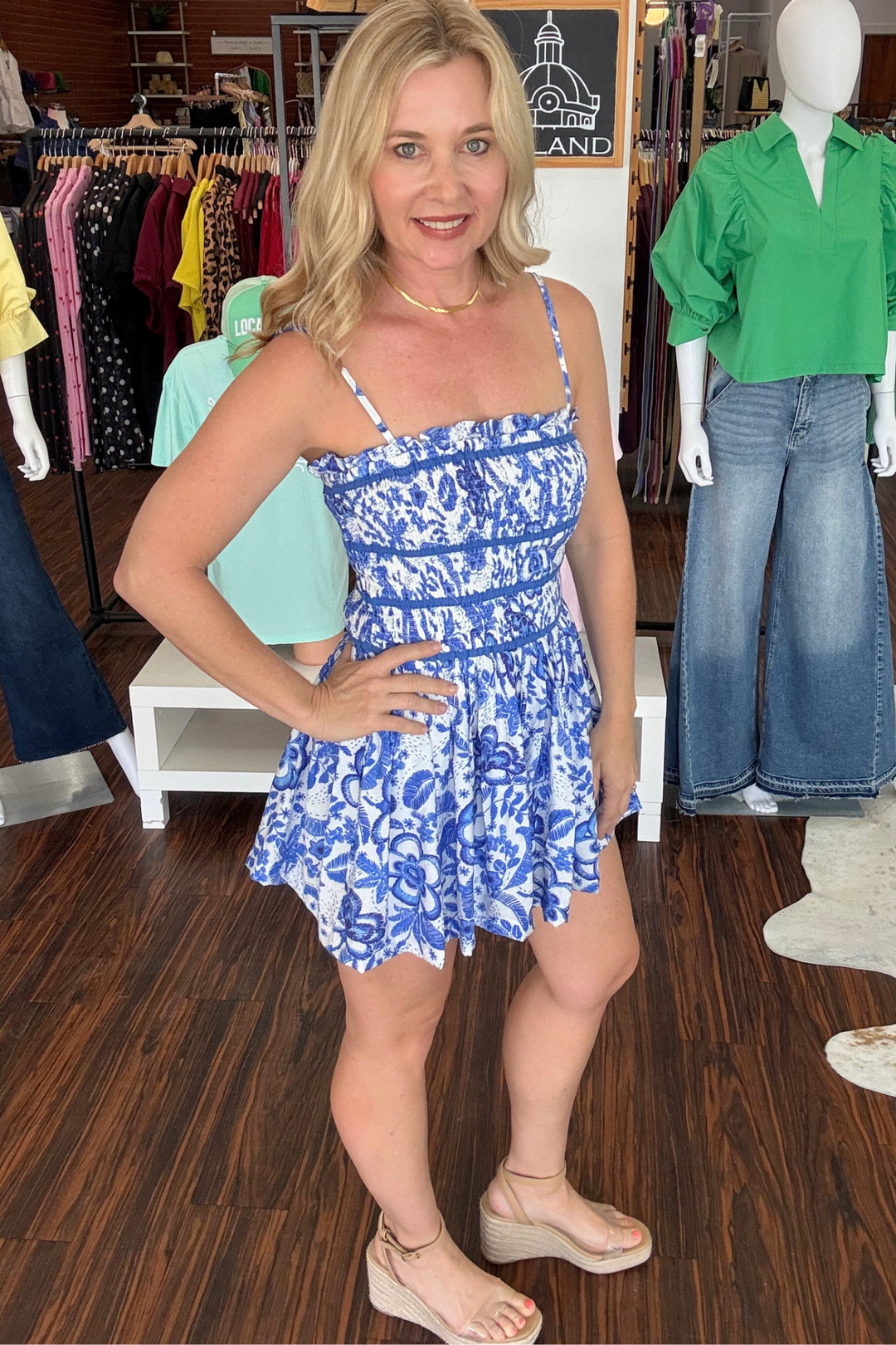 Floral Smocked Body Romper