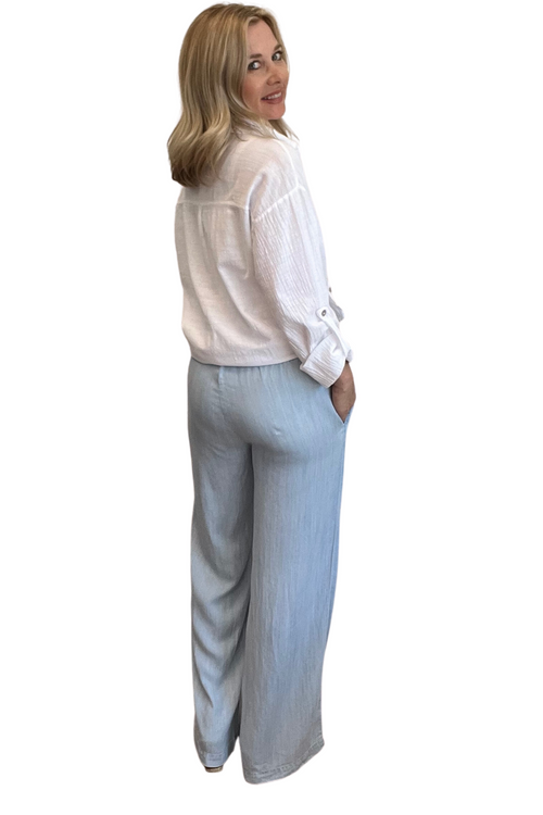 100% Tencel Wide Leg Pants