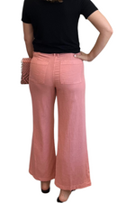 Audrey Linen Blend Wide Leg Pants