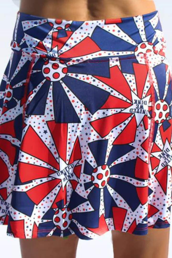 United We Dink Pickle Ball Skirt
