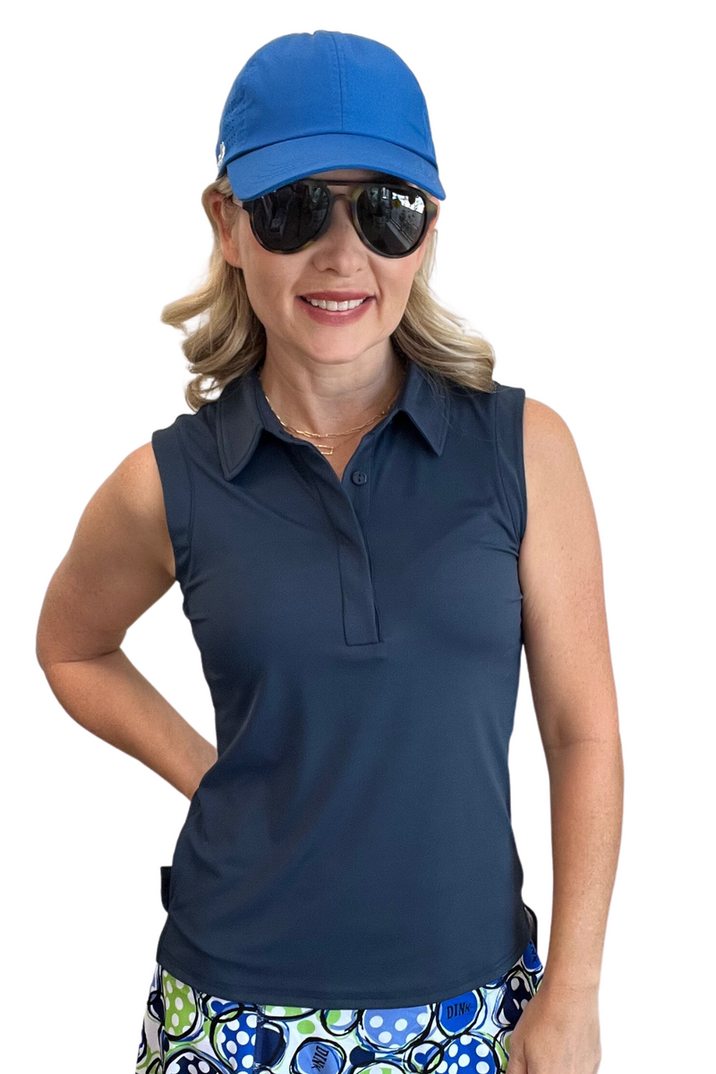 Sleeveless Polo Tank