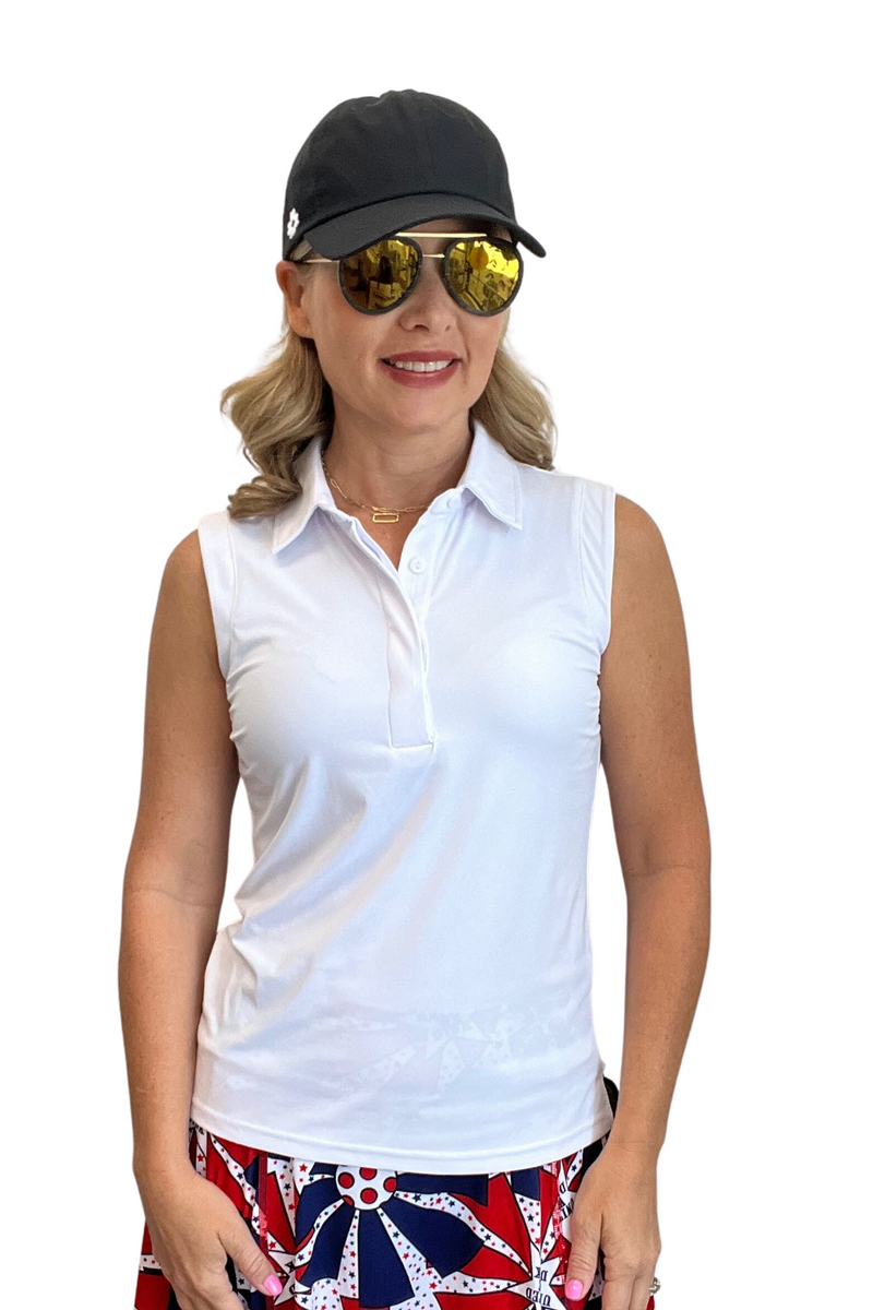 Sleeveless Polo Tank