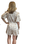 Latte Zebra Print Romper