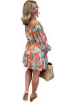 Off The Shoulder Floral Mini Dress