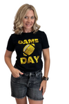 Gold Sequin Game Day Top