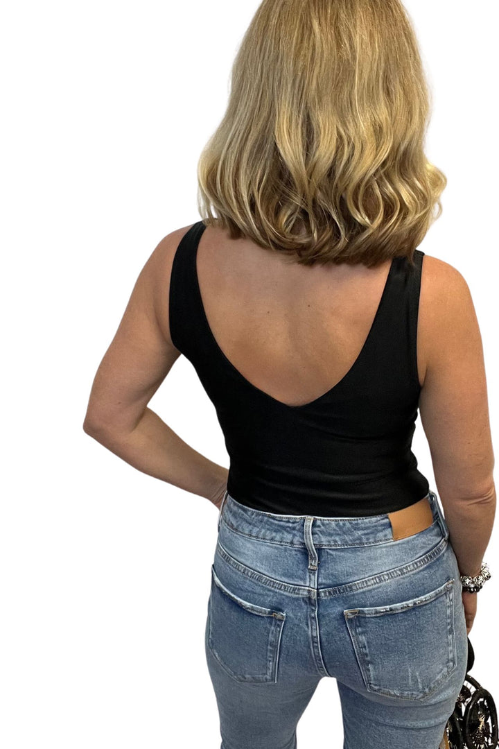 Second Skin V-Neck Sleeveless Bodysuit