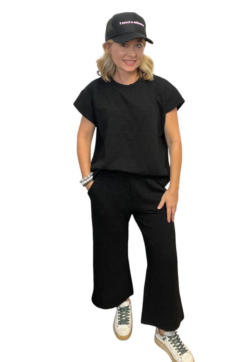 Quilted Short Sleeve Top