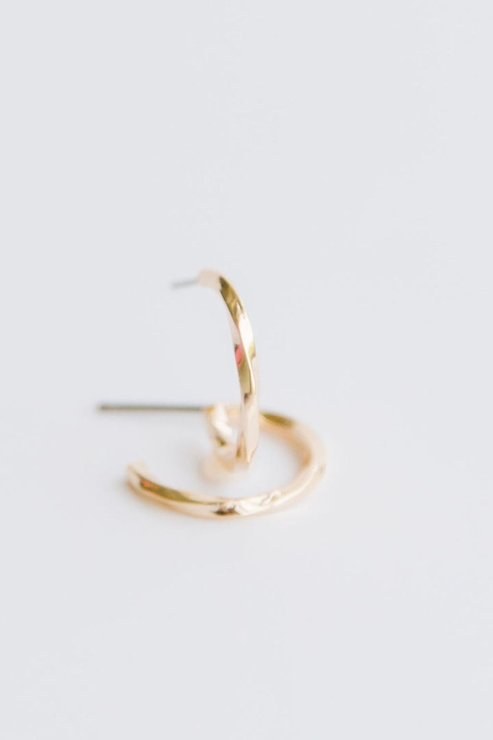 Michelle McDowell Small Gold Hoop Earrings