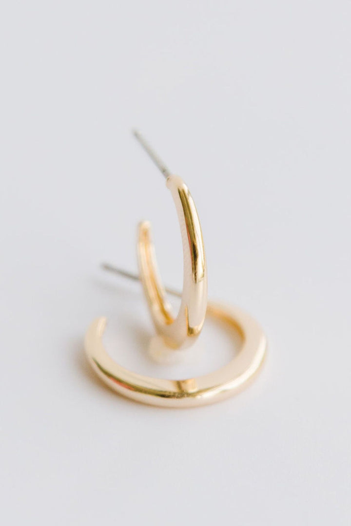 Michelle McDowell Small Gold Hoop Earrings