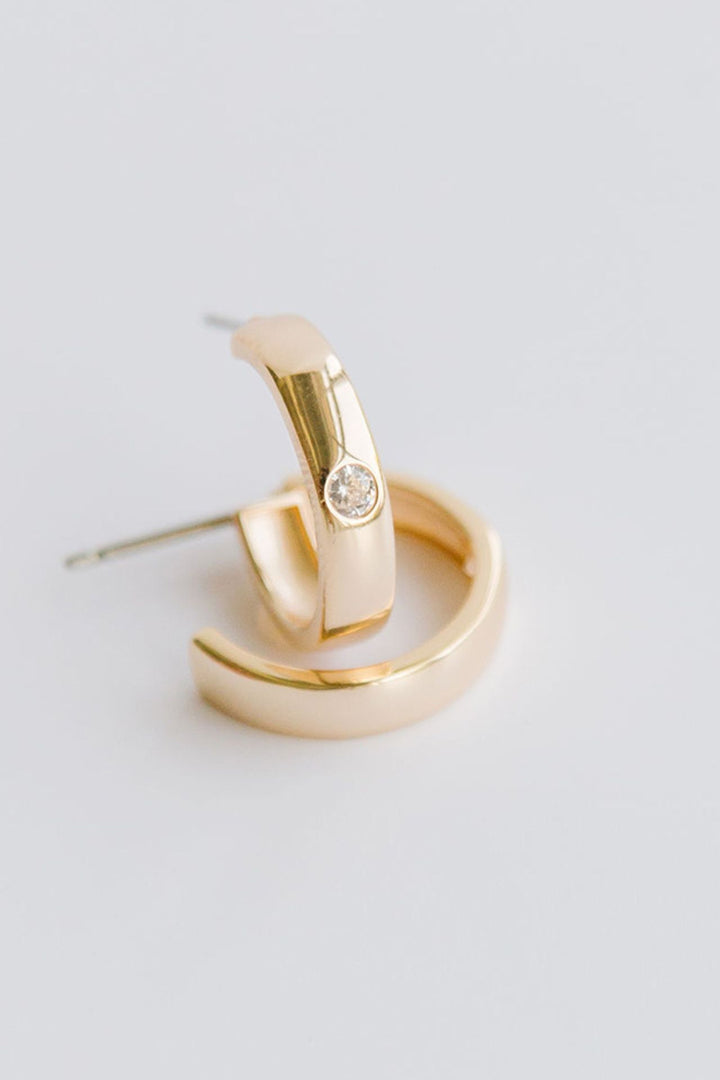 Michelle McDowell Small Gold Hoop Earrings