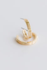 Michelle McDowell Small Gold Hoop Earrings