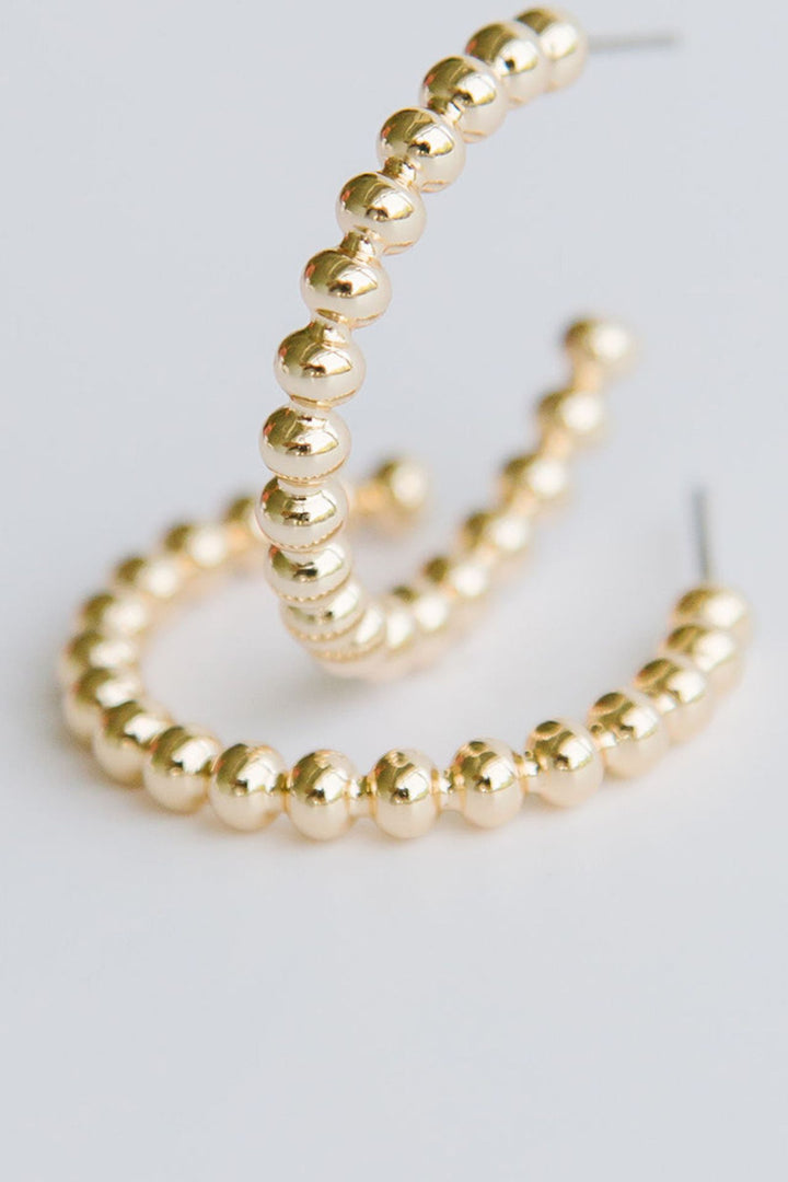 Michelle McDowell Medium Gold Hoop Earrings