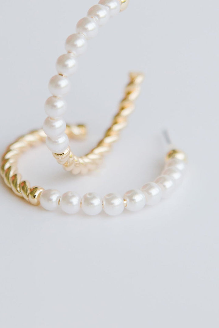 Michelle McDowell Medium Gold Hoop Earrings