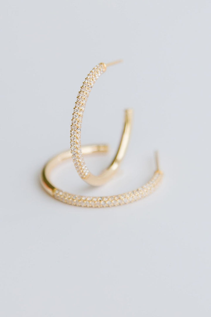 Michelle McDowell Medium Gold Hoop Earrings