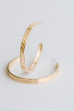 Michelle McDowell Large Gold Hoop Earrings