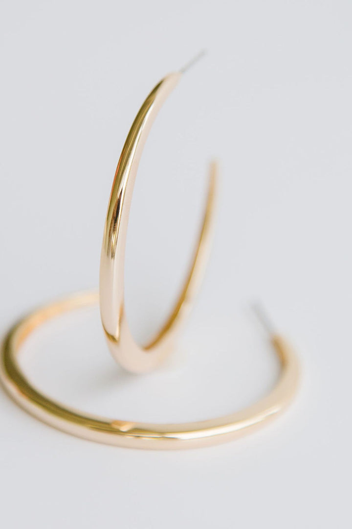 Michelle McDowell Large Gold Hoop Earrings