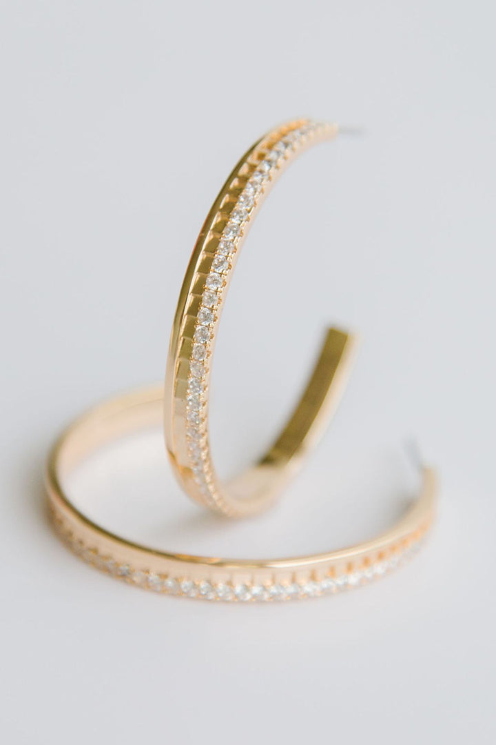 Michelle McDowell Large Gold Hoop Earrings