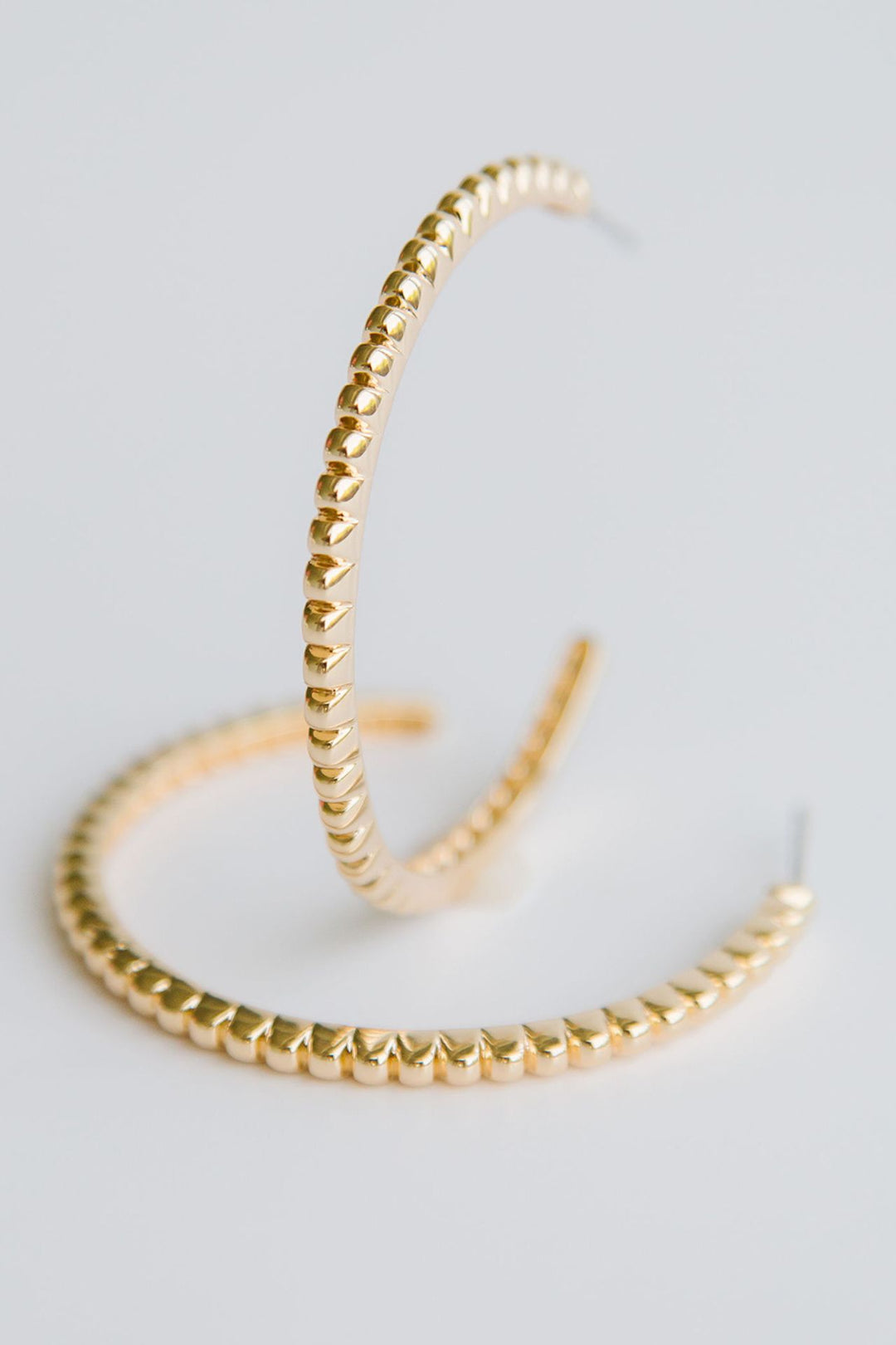 Michelle McDowell Large Gold Hoop Earrings