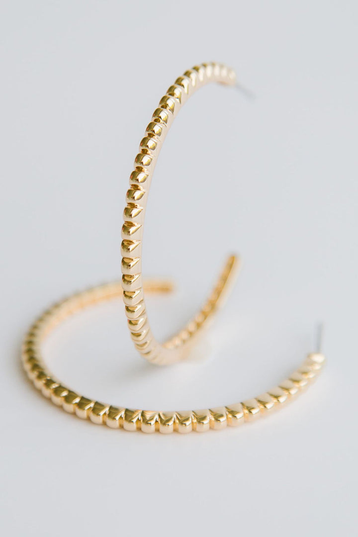 Michelle McDowell Large Gold Hoop Earrings