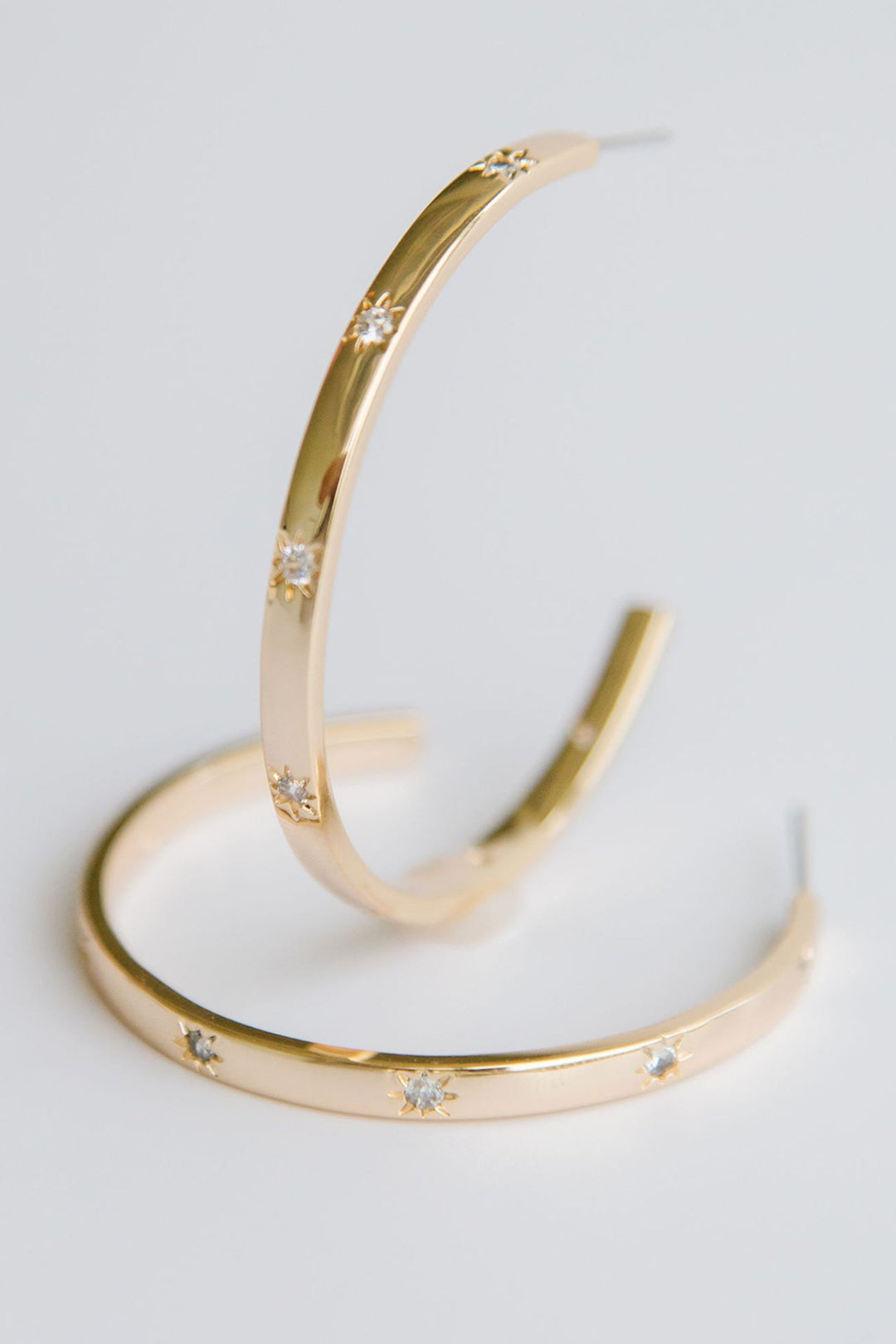 Michelle McDowell Large Gold Hoop Earrings