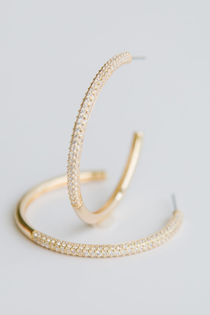 Michelle McDowell Large Gold Hoop Earrings