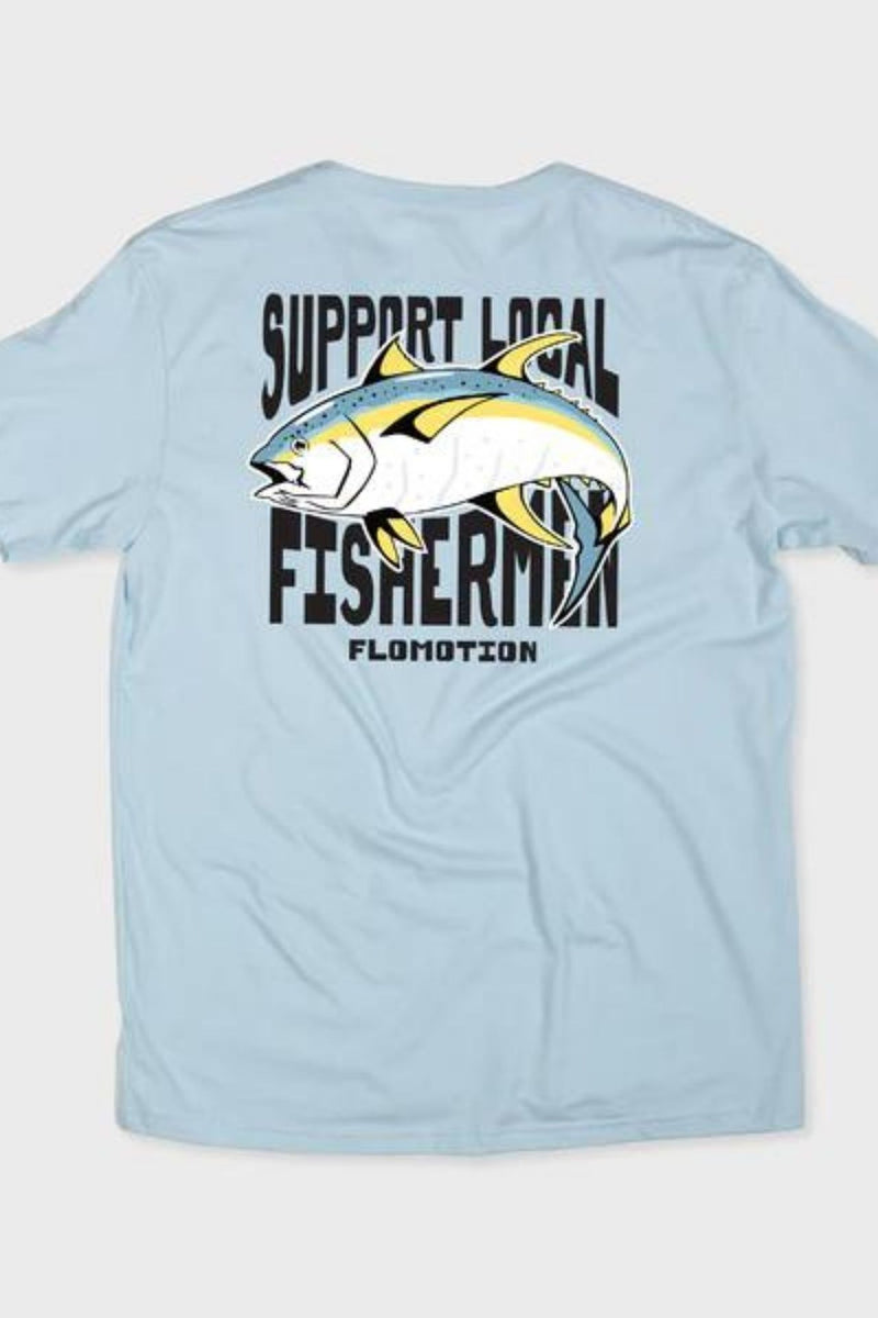 Flomotion Support Local Fisherman Tee