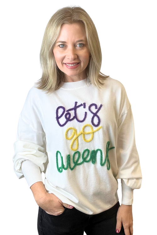 Let's Go Queen Sweater