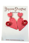 Yazian Designs Double Heart Earrings
