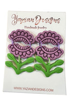 Yazian Designs Flower Earrings