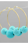 Raffia Hoop Earrings