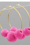 Raffia Hoop Earrings