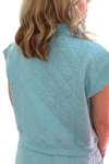 Quilted 1/4 Zip Top