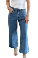 Dear John Denim Audrey Cropped Wide Leg Jeans