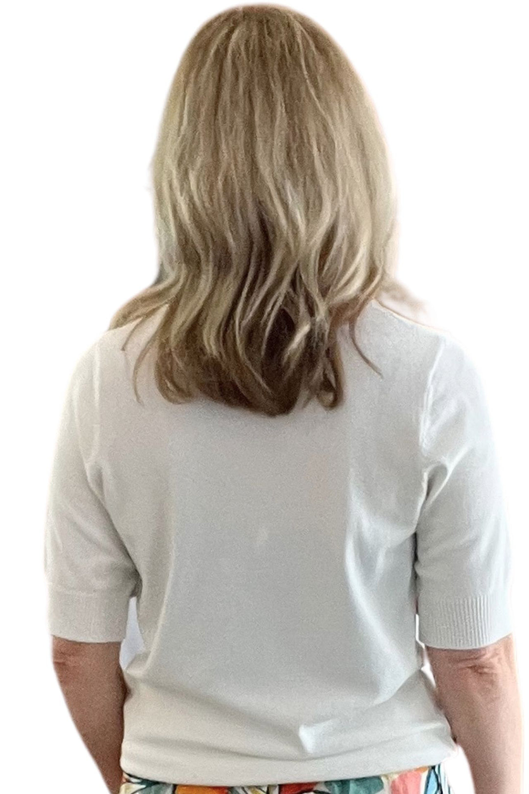 Crew Neck Light Knit Short Sleeve Sweater