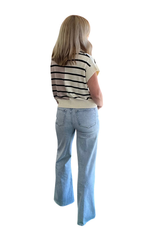 Dear John Denim Light Wash Fiona Wide Leg Jeans