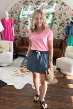 Denim Skort