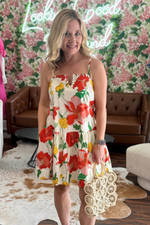 Floral Print Mini Dress