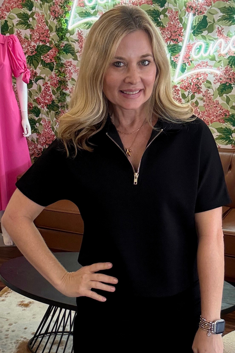 Modal Quarter Sleeve Short Sleeve Top