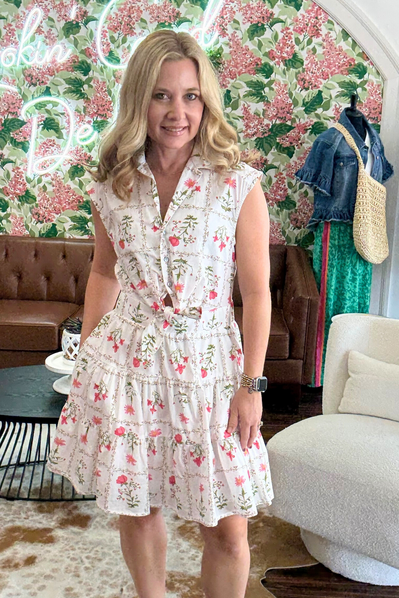 Floral Print Mini Dress