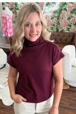 Mock Neck Pullover Top