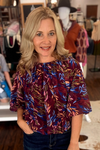 3/4 Sleeve Bubble Hem Top