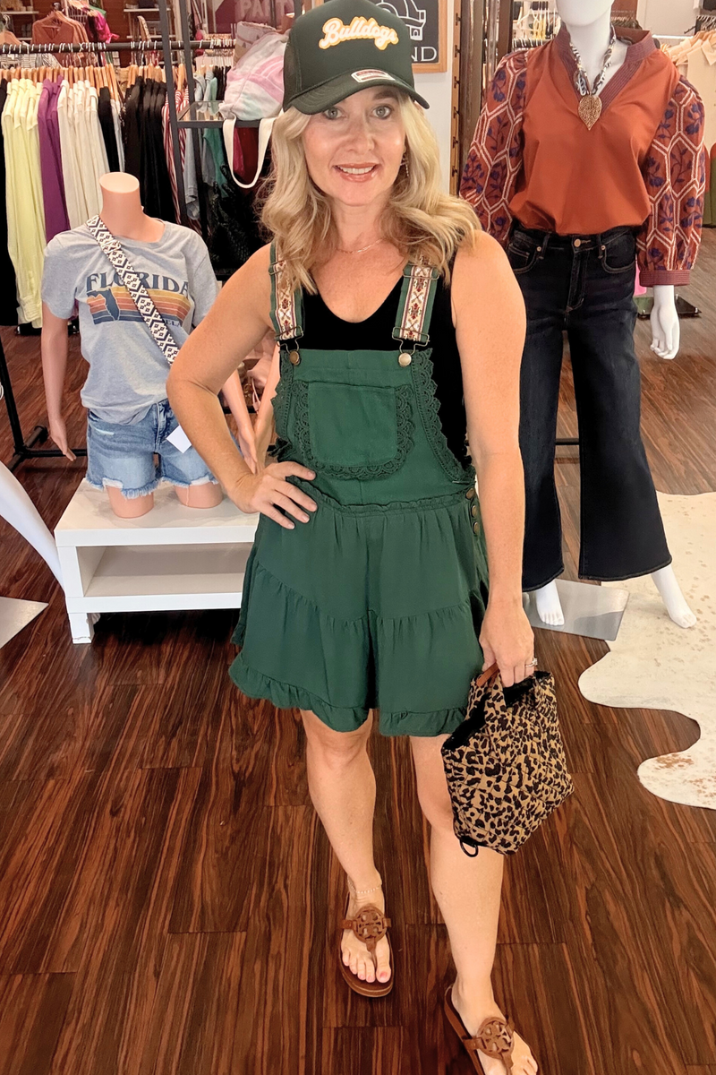 Ruffle Trim Romper