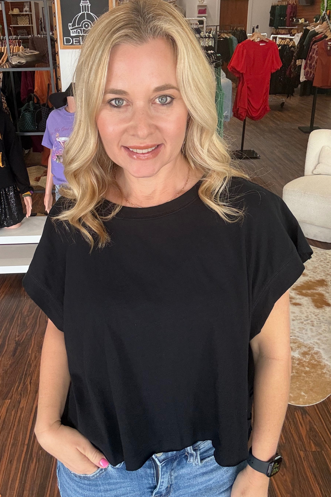 Effortlessly cool and undeniably stylish, this oversized cotton slub tee combines comfort with contemporary edge. The cropped silhouette and dropped armholes create a relaxed, laid-back vibe, while the striking open back detail adds an unexpected twist that elevates any casual outfit. Crafted from breathable, lightweight cotton slub fabric, it's perfect for warm weather styling. The wide round neckline and raw edge accents enhance its modern aesthetic, making this piece a versatile wardrobe essential for th